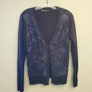 New York and Company navy cardigan